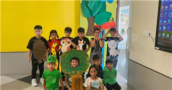 Students bring the pages alive with their whimsical rendition of The Gruffalo